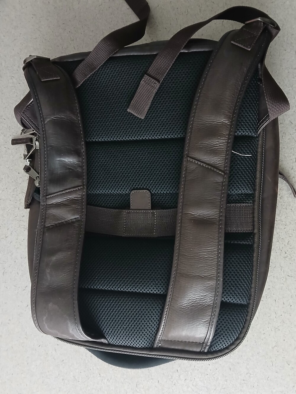 Renwick Brown Men's Backpack Adjustable Strap Padded Inner & Outer Pockets